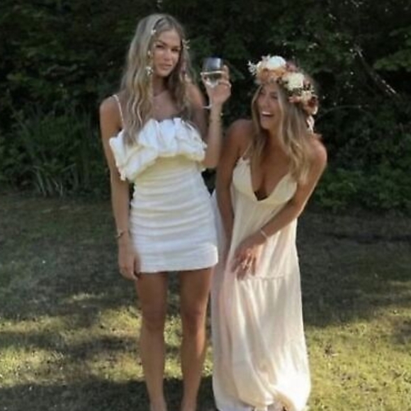 NWT Zara Voluminous Satin Effect Dress, Size L - Picture 7 of 15